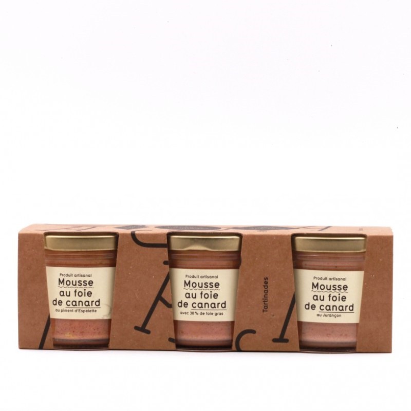 Maison Argaud - Assortiment de 3 Mousses de Foie Gras de Canard Maison Argaud - Assortiment de 3 Mousses de Foie Gras de Canard