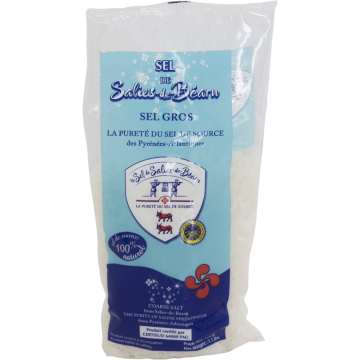 Sel de Salies-de-Béarn - Sachet de Sel Gros 500g