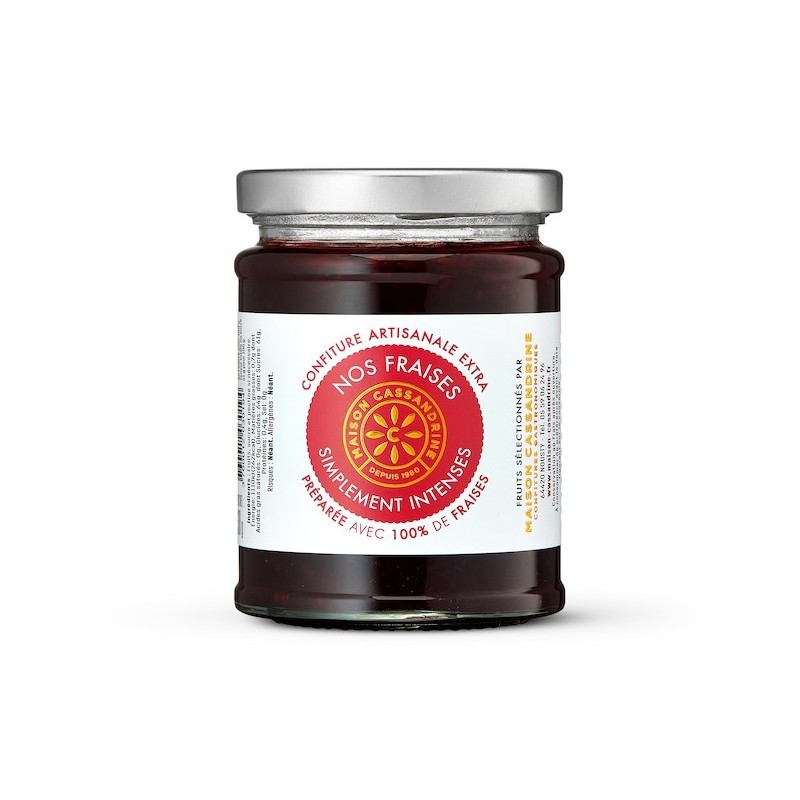 Maison Cassandrine - Confiture Artisanale Extra de Fraises Maison Cassandrine - Confiture Artisanale Extra de Fraises