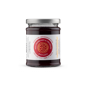 Maison Cassandrine - Confiture Artisanale Extra de Framboises et Groseilles Épépinées