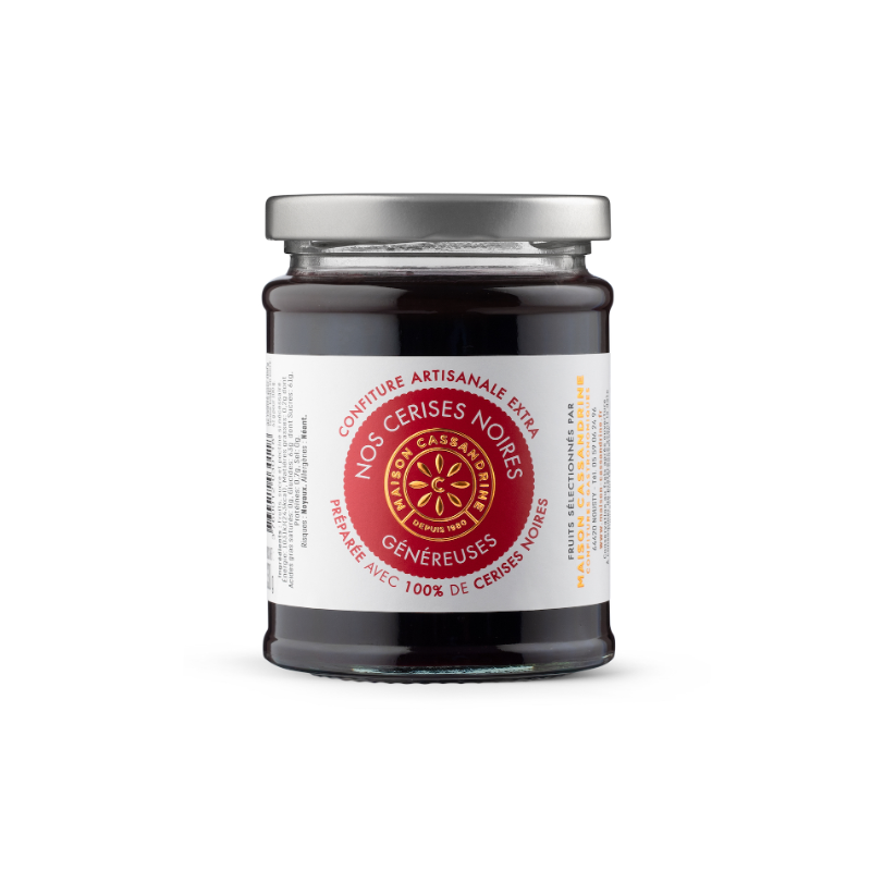 Maison Cassandrine - Confiture Artisanale Extra de Cerises Noires Maison Cassandrine - Confiture Artisanale Extra de Cerises Noires