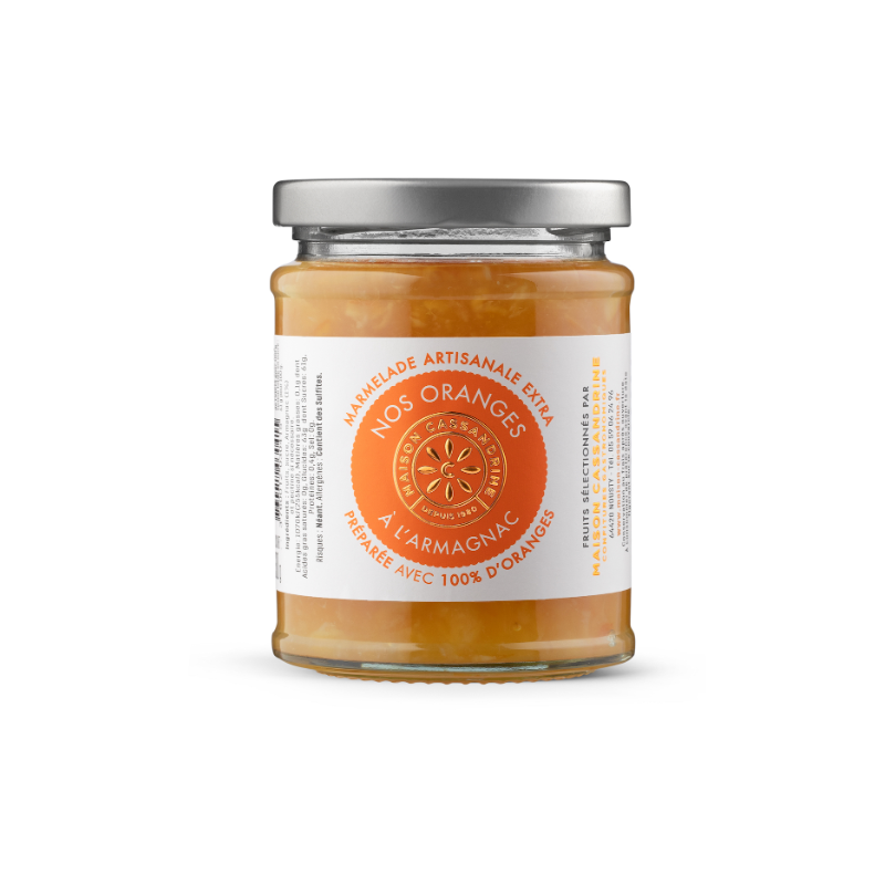 Maison Cassandrine - Marmelade Artisanale Extra d'Oranges à l'Armagnac Maison Cassandrine - Marmelade Artisanale Extra d'Oranges à l'Armagnac
