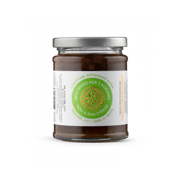 Maison Cassandrine - Confiture Artisanale Extra de Figues aux 3 Agrumes, Noix et Pain d'Epices