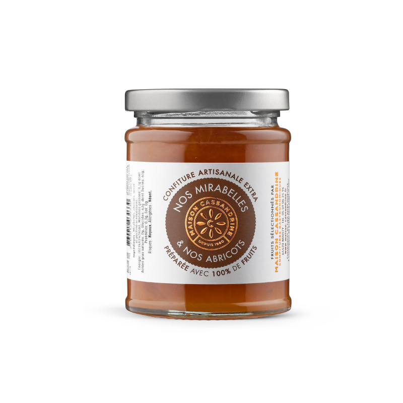 Maison Cassandrine - Confiture Artisanale Extra de Mirabelles et Abricots Maison Cassandrine - Confiture Artisanale Extra de Mirabelles et Abricots