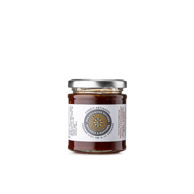 Maison Cassandrine - Confit Artisanal de Poivrons Rouges Maison Cassandrine - Confit Artisanal de Poivrons Rouges