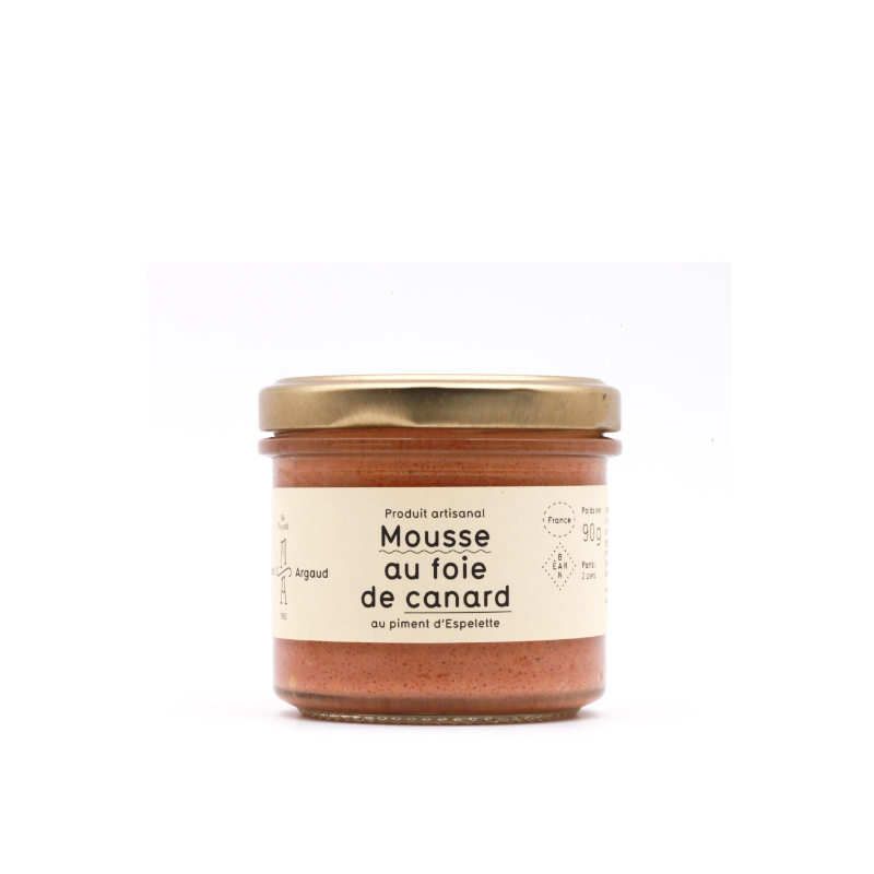 Maison Argaud - Mousse au Foie de Canard au Piment d'Espelette Maison Argaud - Mousse au Foie de Canard au Piment d'Espelette