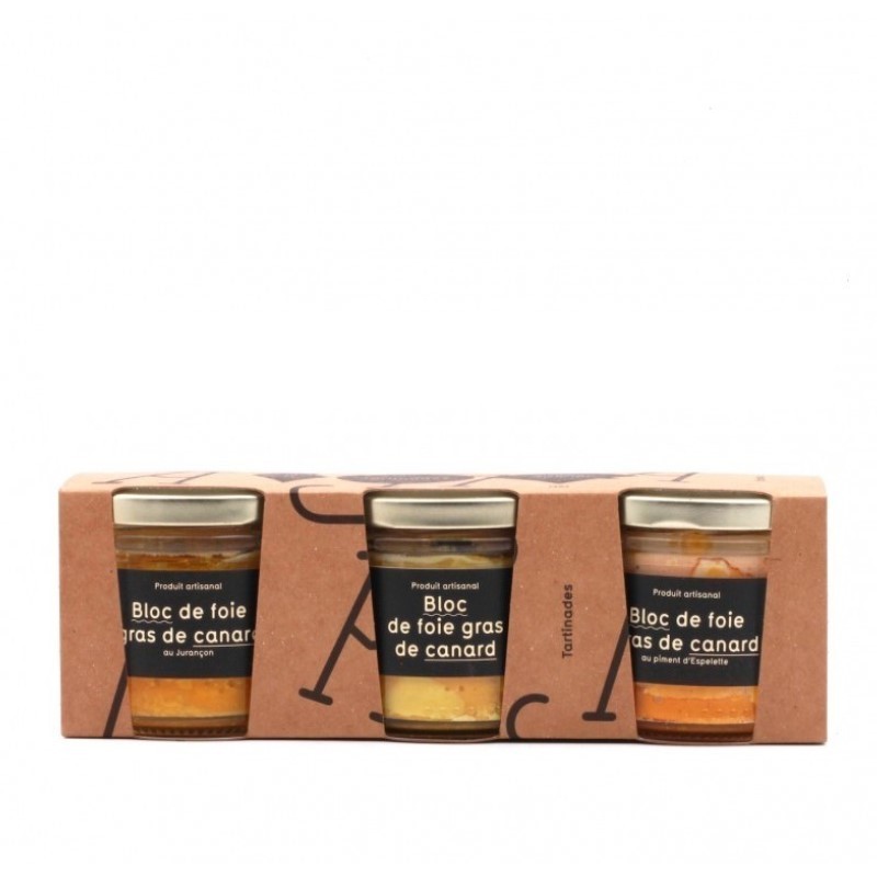 Maison Argaud - Assortiment de 3 Blocs de Foie Gras de Canard Maison Argaud - Assortiment de 3 Blocs de Foie Gras de Canard