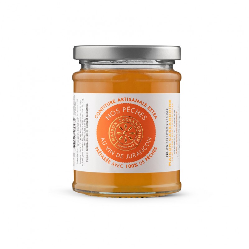 Maison Cassandrine - Confiture Artisanale Extra de Pêches au Jurançon Maison Cassandrine - Confiture Artisanale Extra de Pêches au Jurançon