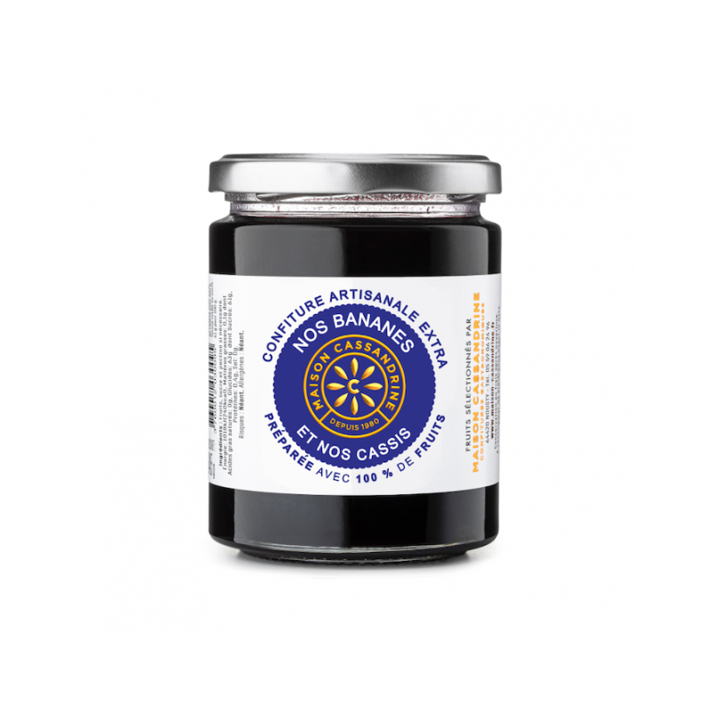 Maison Cassandrine - Confiture Artisanale Extra Banane Cassis Maison Cassandrine - Confiture Artisanale Extra Banane Cassis