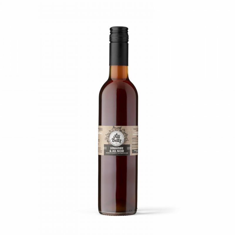 LiliBetz - Vinaigre de Sagarno aux fanes d'Ail Noir LiliBetz - Vinaigre de Sagarno aux fanes d'Ail Noir