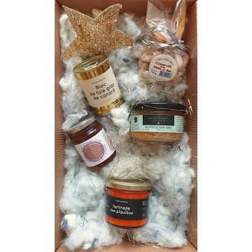 Coffret de Noël Rillettes de Truite et Foie Gras