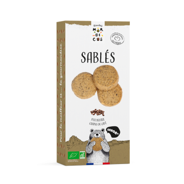 Biscuiterie Mordicus - Sablés Bio Pur Beurre aux Grains de Café