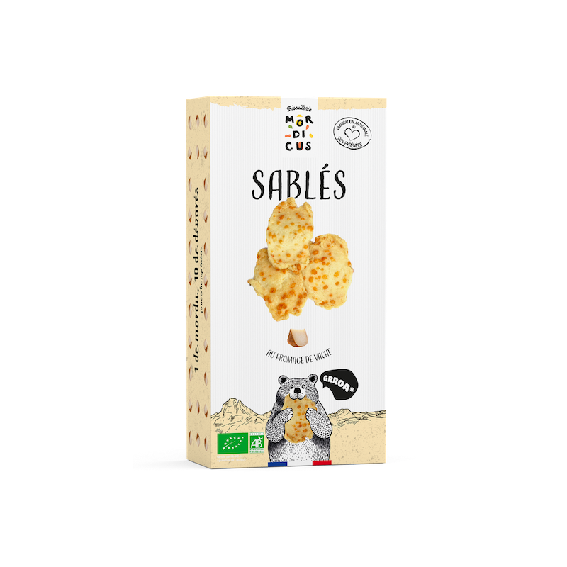 Biscuiterie Mordicus - Sablés au Fromage de Vache Béarnais Biscuiterie Mordicus - Sablés au Fromage de Vache Béarnais