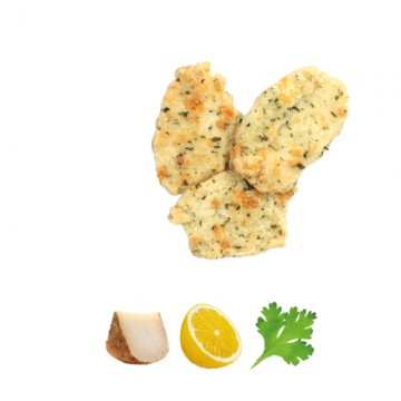 Biscuiterie Mordicus - Sablés au Fromage de Vache Béarnais & Citron Confit - Coriandre