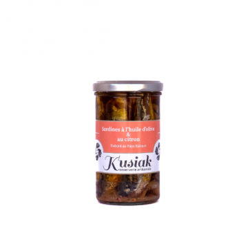 Conserverie Artisanale Kusiak - Sardines à l'Huile d'Olive et au Citron