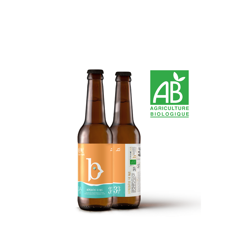 Bénédicte Le Bec - Bière Artisanale "Béné Blonde Pêche de Vigne Bio" Bénédicte Le Bec - Bière Artisanale "Béné Blonde Pêche de Vigne Bio"