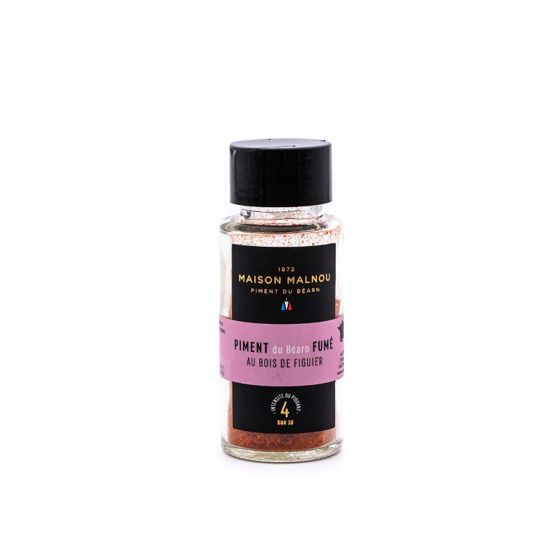 Maison Malnou - Saupoudreur de Piment du Béarn Fumé au Bois de Figuier - Certifié Bio Maison Malnou - Saupoudreur de Piment du Béarn Fumé au Bois de Figuier - Certifié Bio