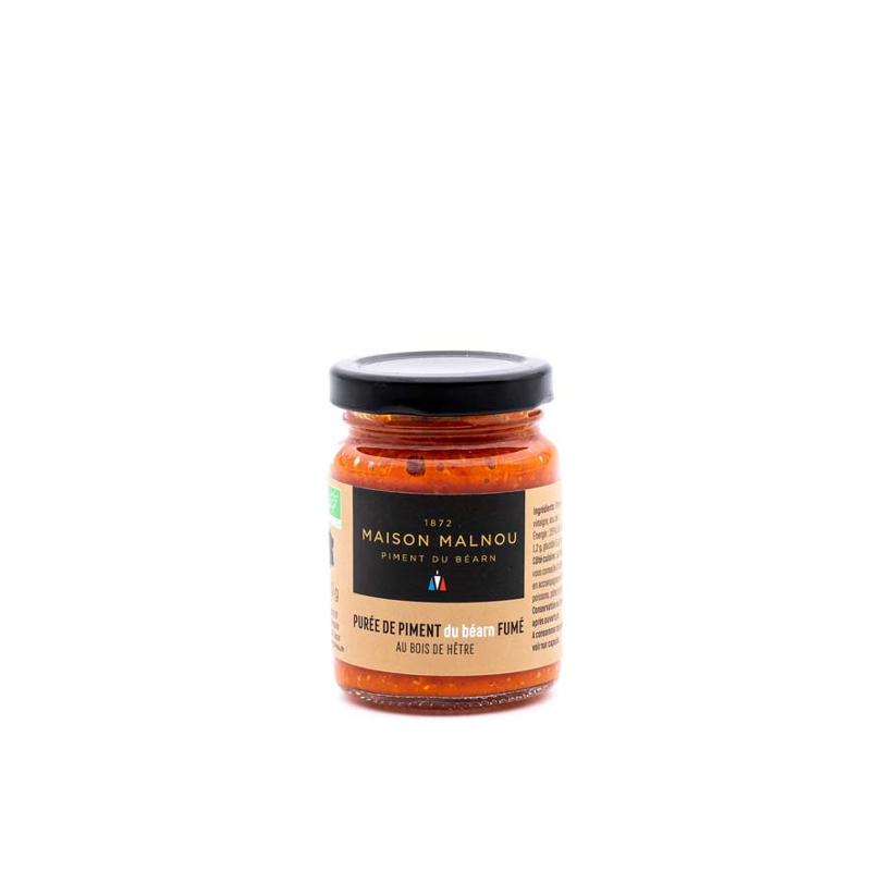 Maison Malnou - Purée de Piment du Béarn Fumé au Bois de Hêtre Maison Malnou - Purée de Piment du Béarn Fumé au Bois de Hêtre