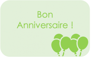 
			                        			Bon anniversaire